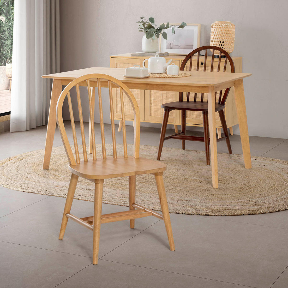 STUHL 2er-Set Clarck Eiche Farbe - Honigeiche, Holz (48/92/48cm) - VS Venta-stock