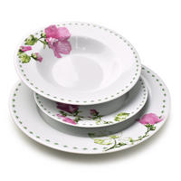 TELLERSET Lea Rosa 27/27/2.5 cm Porzellan - Rosa, Keramik (27/2.5/27cm) - Mondex