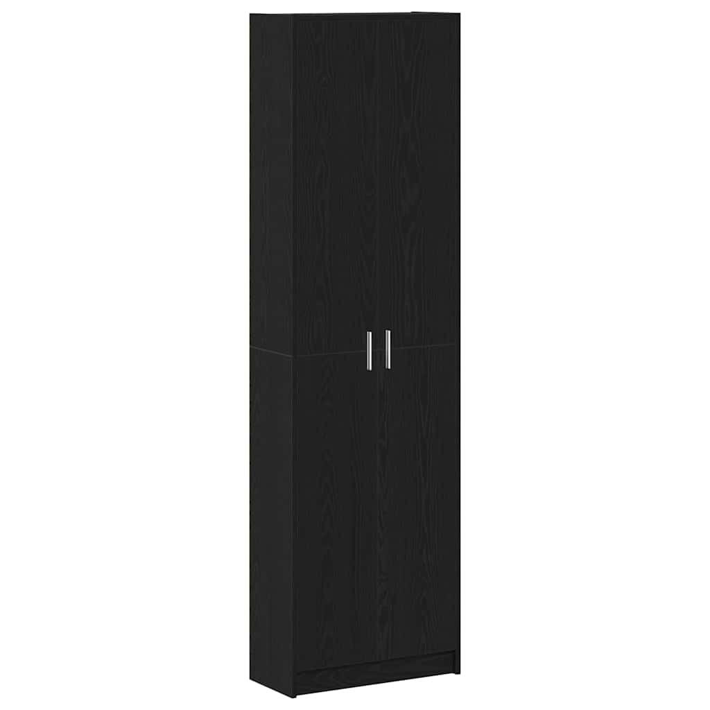 vidaXL Kleiderschrank Schwarz 55x189x25 cm