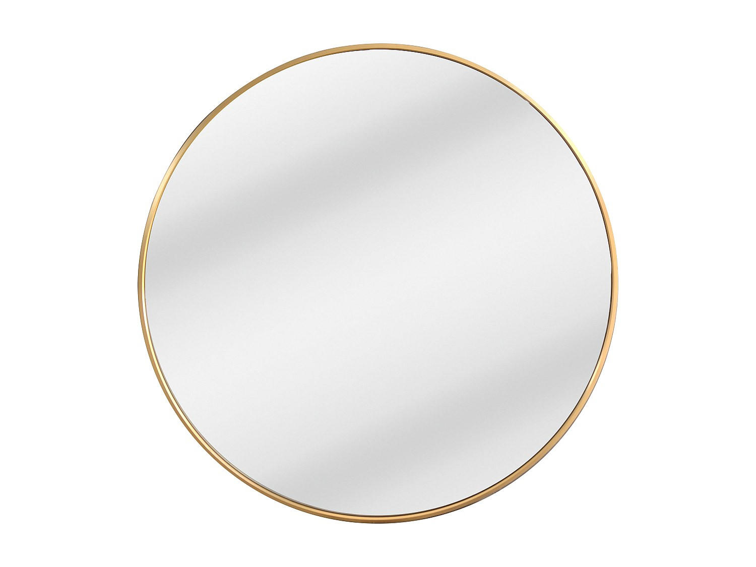 WANDSPIEGEL - 80 cm x 2.3 cm - Metall - Goldfarben - ELYRO - Goldfarben, Metall (80/80/2.3cm) - Vente-Unique