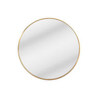 WANDSPIEGEL - 80 cm x 2.3 cm - Metall - Goldfarben - ELYRO - Goldfarben, Metall (80/80/2.3cm) - Vente-Unique