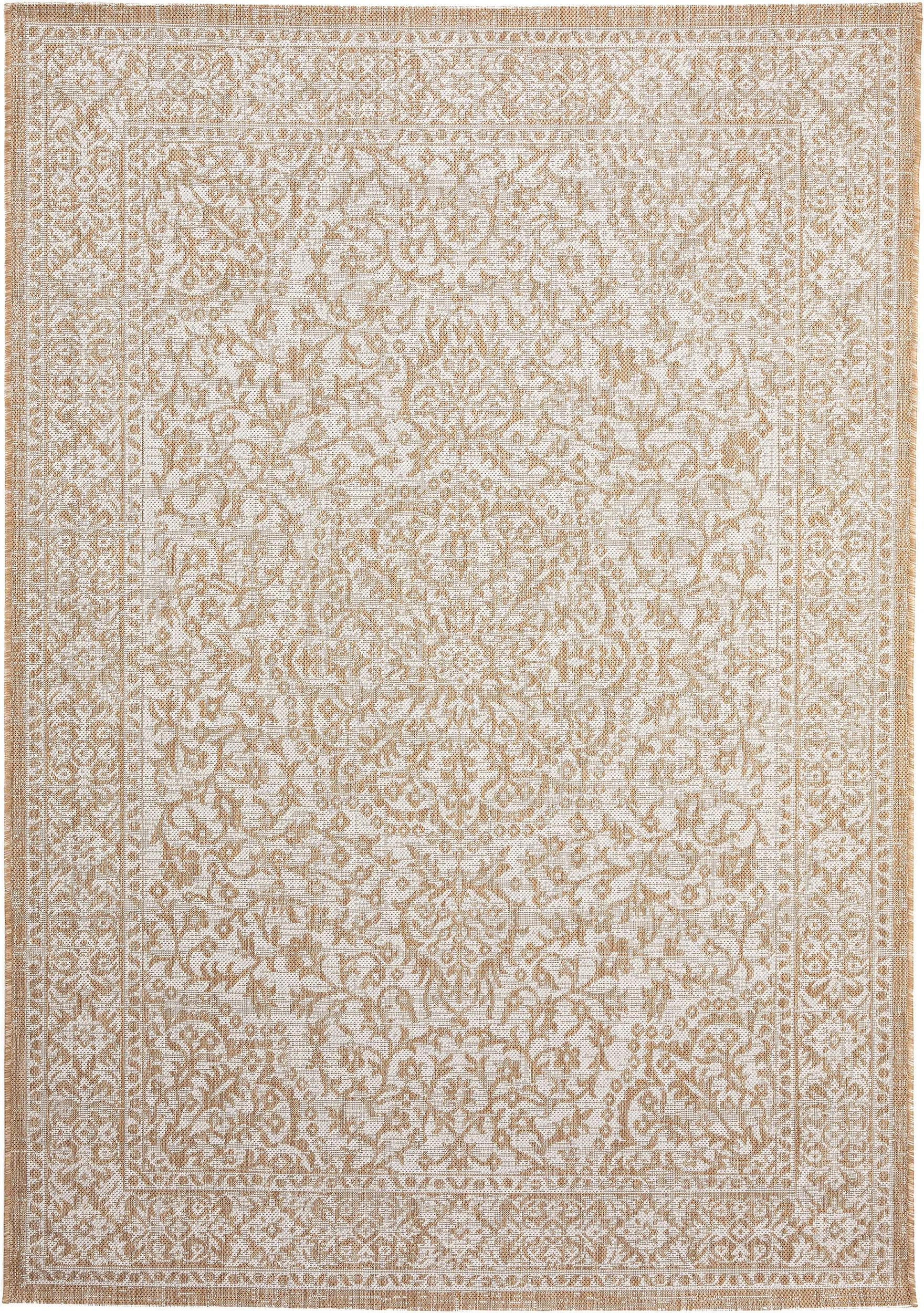 benuta Outdoorteppich Creme 200x290 cm