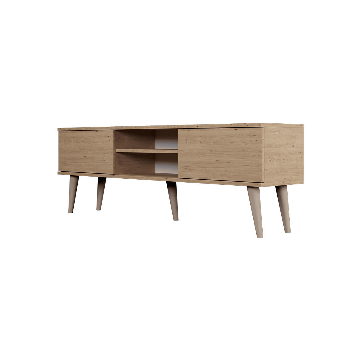 TV-MÖBEL Toronto Holz - Braun, Holzwerkstoff (55/35/160cm) - Petits-meubles