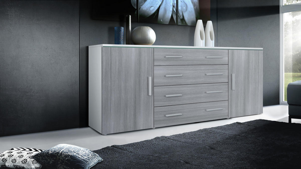 SIDEBOARD Verona Avola-Anthrazit - Anthrazit, Holzwerkstoff (166/72/35cm) - Vladon