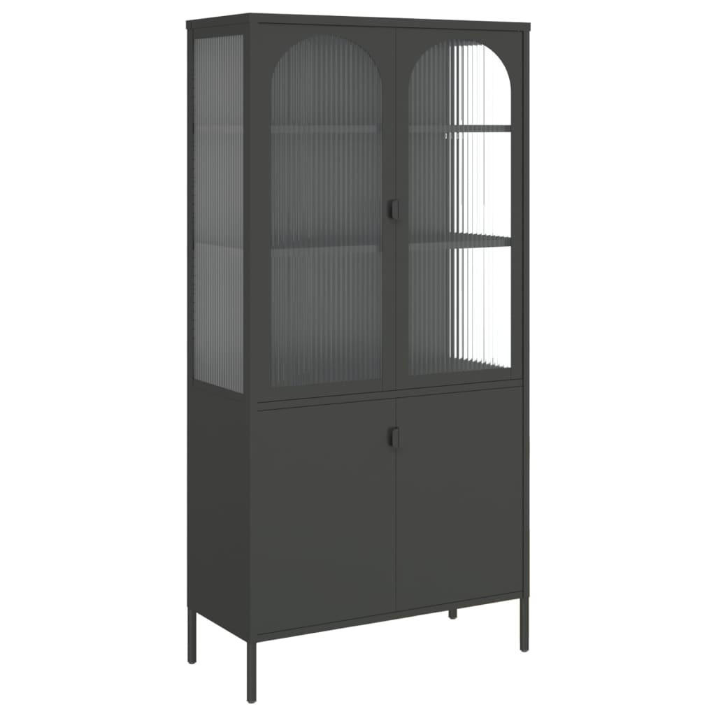 vidaXL Highboard Schwarz 40x180x90 cm