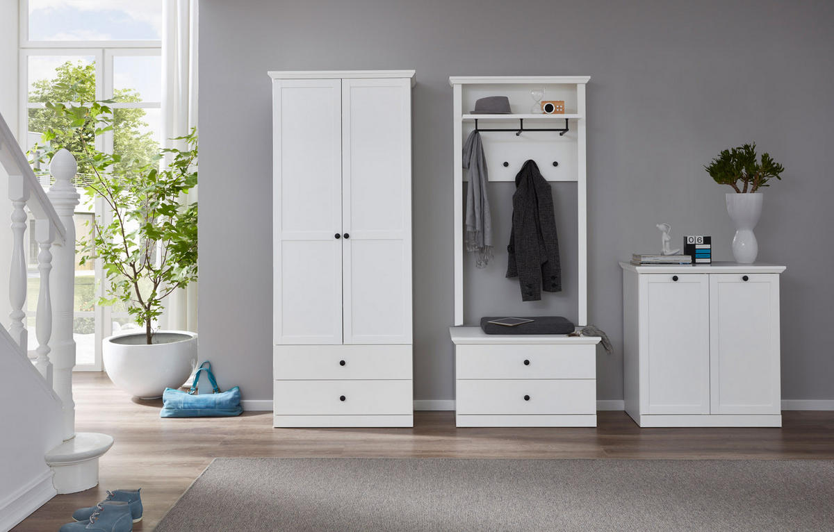 KLEIDERSCHRANK weiß - Beige, Holzwerkstoff (81/196/41cm) - ebuy24