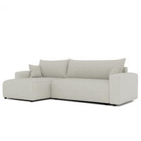 ECKSOFA Luna Max Mit Schlaffunktion - Creme, Holzwerkstoff/Textil (278/145cm) - Fun Möbel