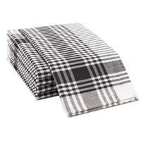 GESCHIRRTÜCHER, 5er-Set, 50x70 cm, 100% Baumwolle, Schwarz - Schwarz, Textil (50/70cm) - Zollner