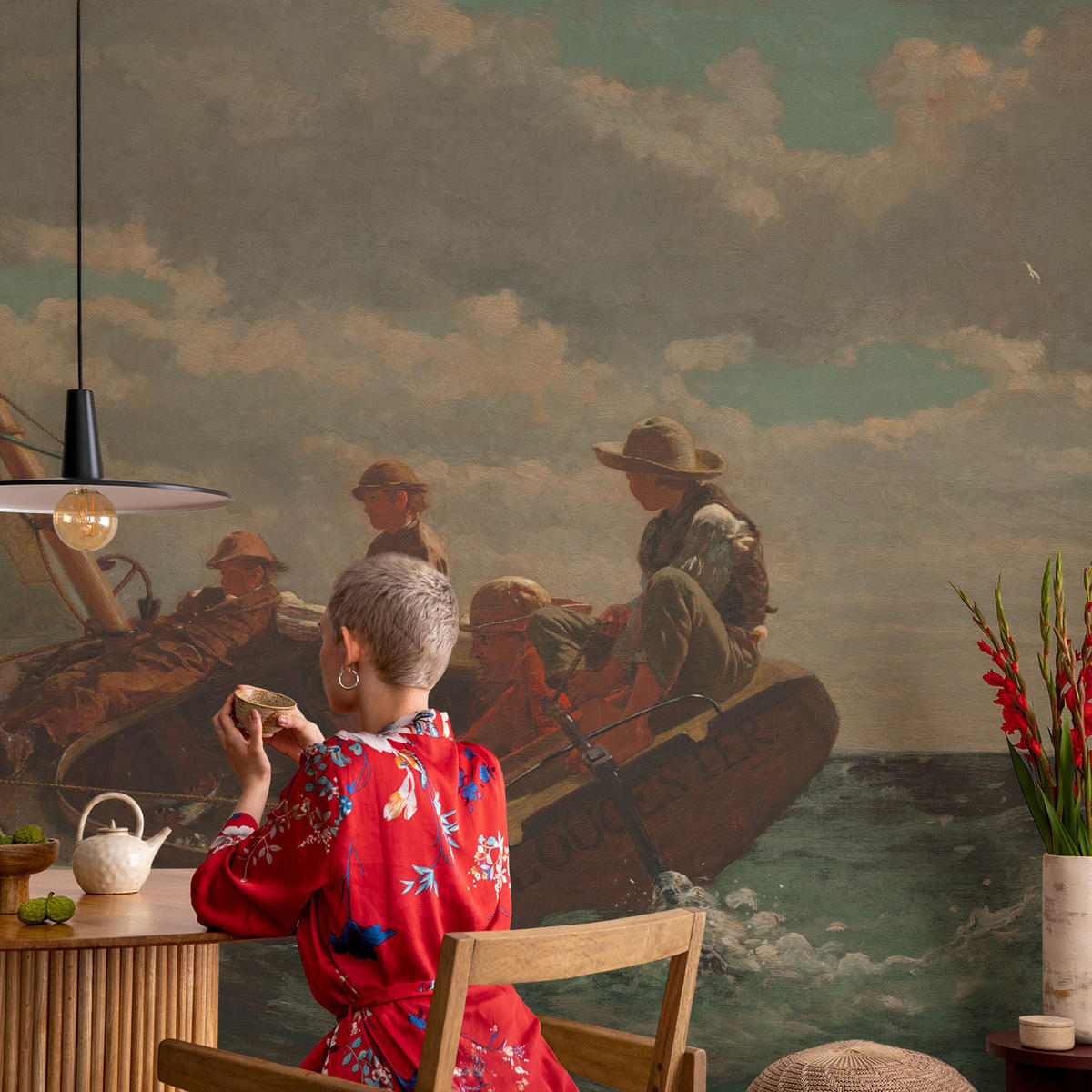 FOTOTAPETE 104x70 cm - Seeexpedition - Blau, Textil (104/70cm) - Wallfluent