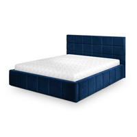 POLSTERBETT VERTO 160x200 cm mit Bettkästen - Blau - Blau, Holz (160/200cm) - MASSENO