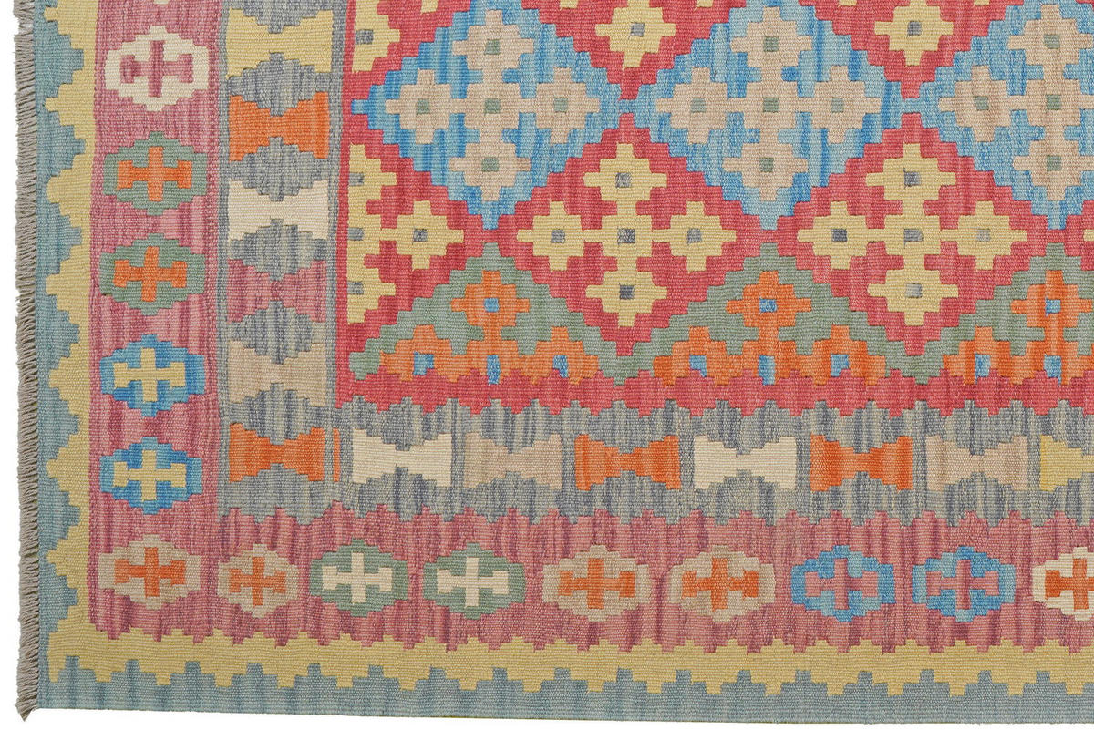 HANDWEBTEPPICH Kelim Gashgai Rot 259/178 cm - Rot, Textil (178/259cm) - Looma