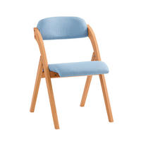 KLAPPSTUHL Blau - Blau, Holz (47/93/8cm) - SoBuy