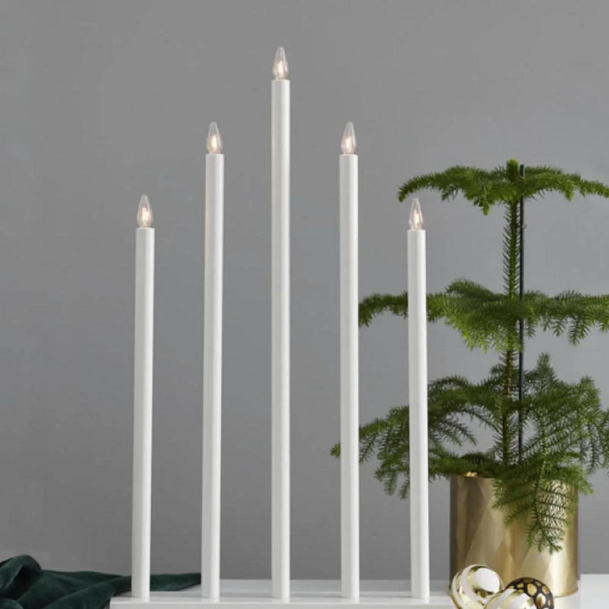 TISCHLEUCHTE Holy Weiß - Weiß, Holz (38/38/64cm) - click-licht