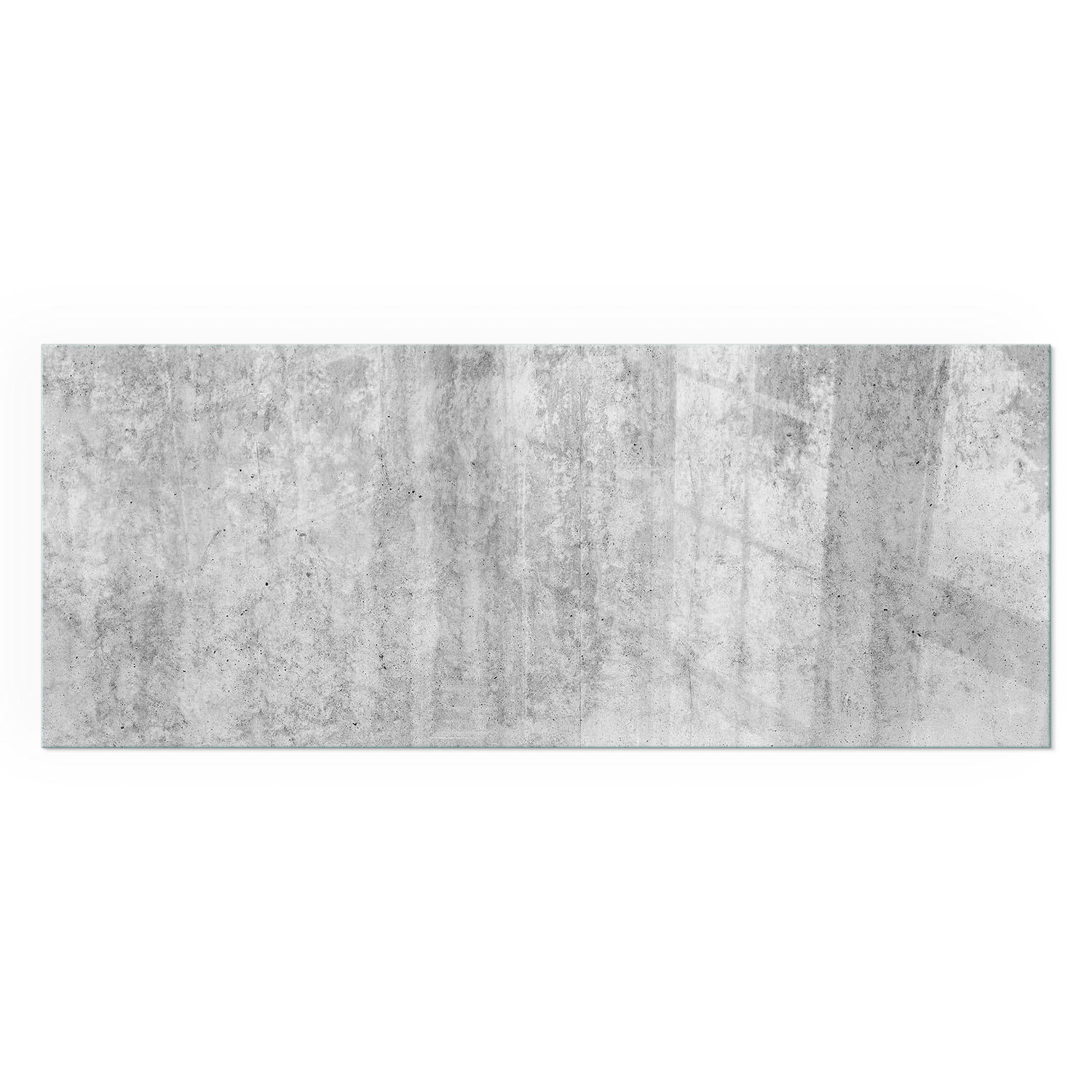 GLASPLATTE für Kamin 125x50 cm - Grau, Glas (125/50/0.4cm) - TULUP