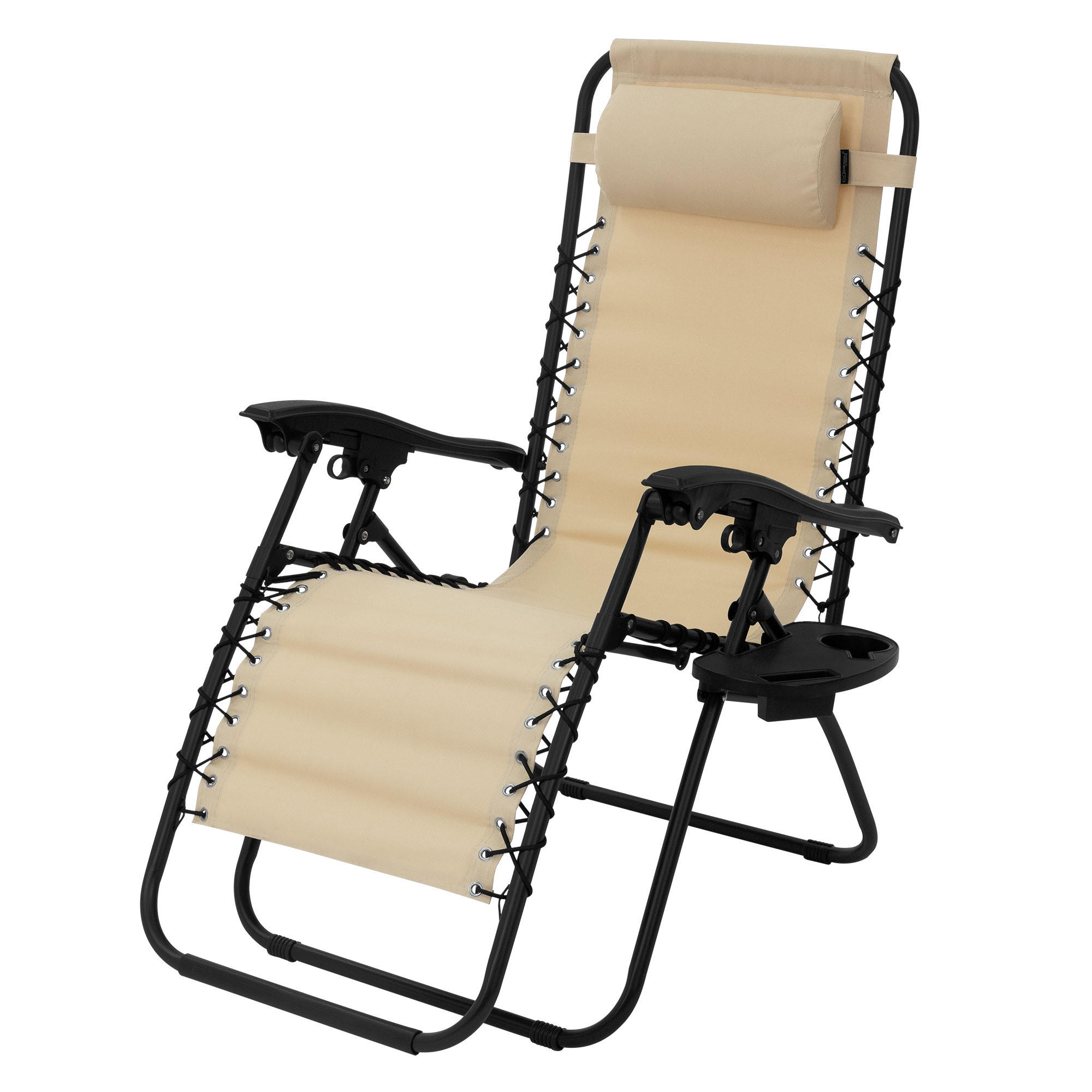 SONNENLIEGE beige - Beige, Metall (61/110/139cm) - ML-DESIGN