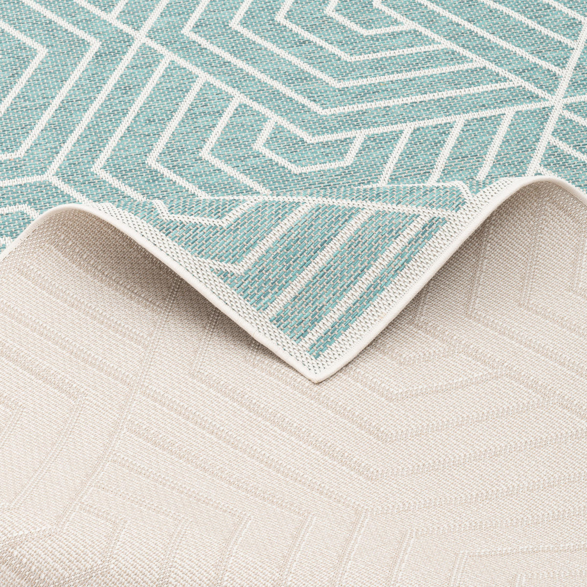 IN & OUTDOOR TEPPICH FLACHGEWEBE OTTAWA TREND - Mintgrün, Textil (80/150cm) - Pergamon