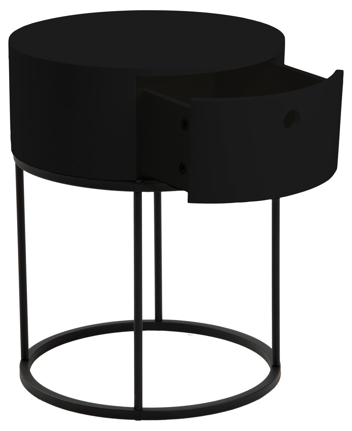 NACHTSCHRANK schwarz - Schwarz, Holzwerkstoff (40/51/40cm) - ebuy24