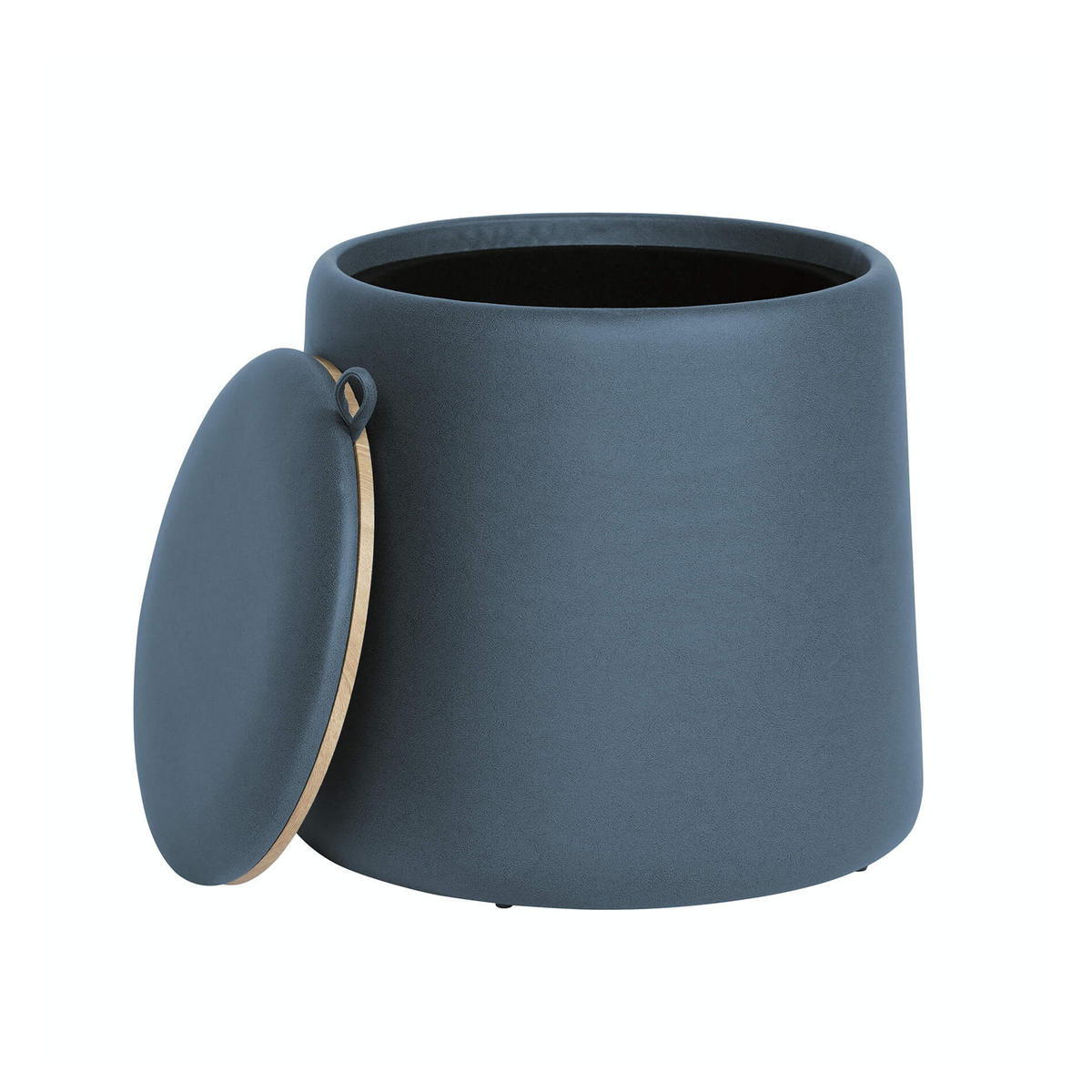 POUF Ranunculus 45/45/42 cm - Blau, Holz (45/42/45cm) - Mobili Rebecca