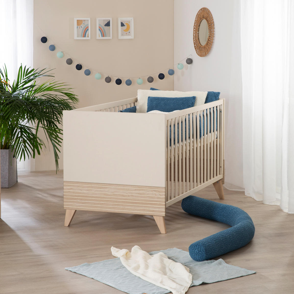BABYBETT Sidney 70x140 cm - Kaschmir, Holzwerkstoff (70/140cm) - Roba