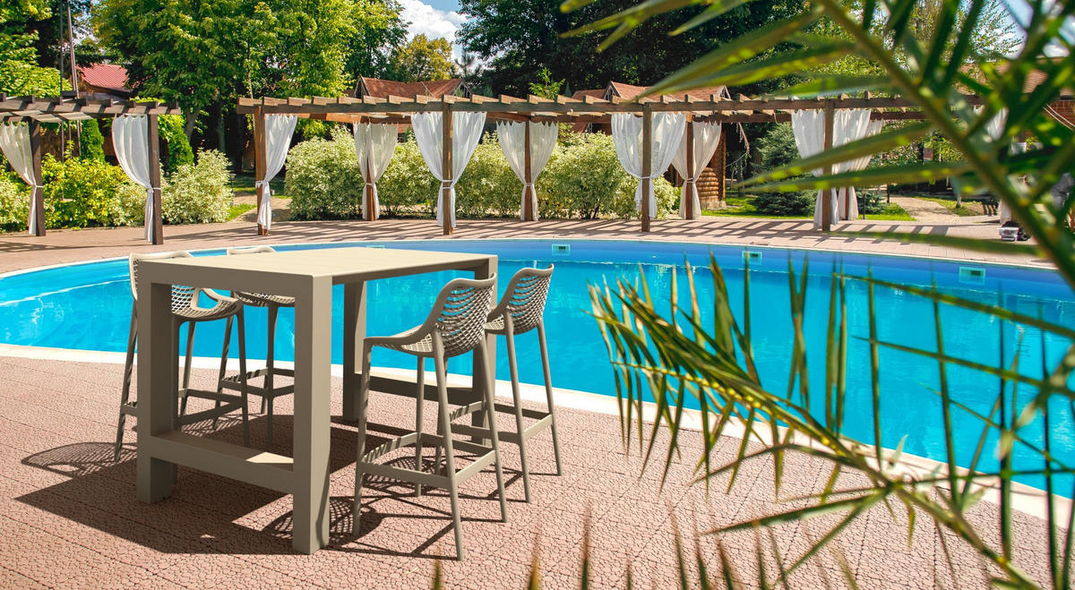 BARHOCKER Kunststoff schlamm - Hellbraun/Schlammfarben, Kunststoff (45/105/53cm) - CLP