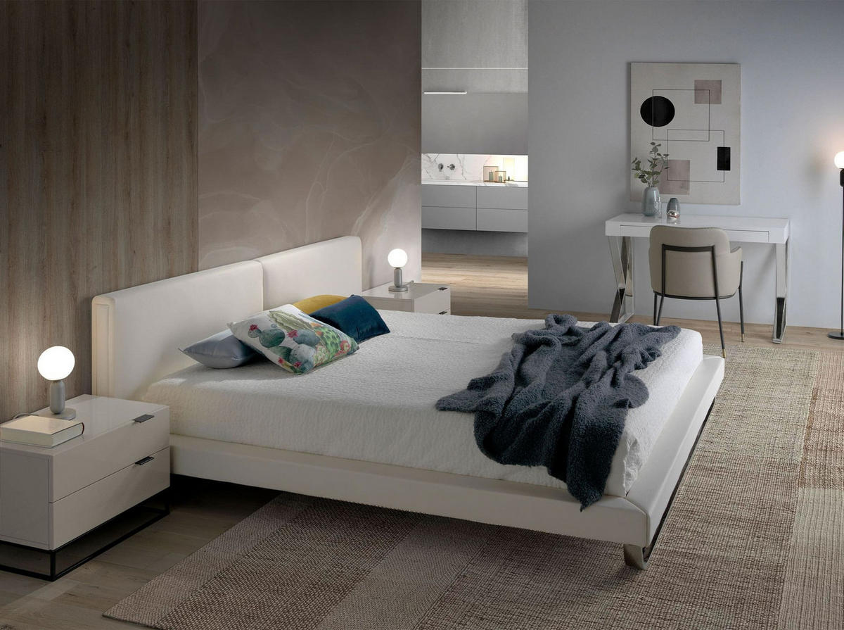 SCHREIBTISCH Schreibtisch aus weißem Holz und verchromtem Stahl 120/61/76 cm - Edelstahlfarben/Weiß, Holz/Metall (61/120/76cm) - ANGEL CERDA