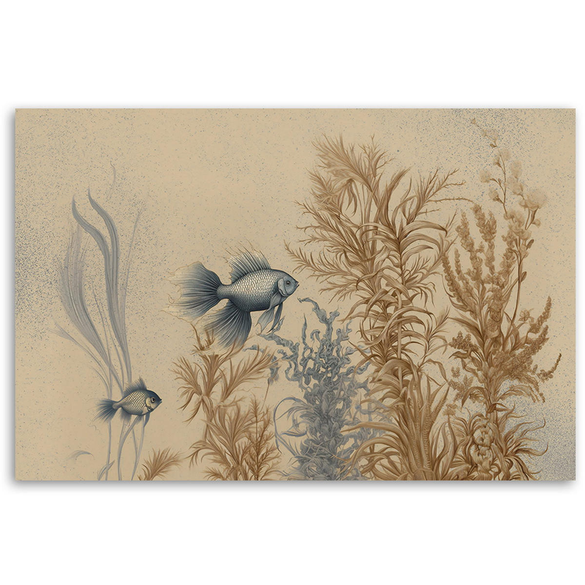 KUNSTDRUCK Beige 90/60 cm - Beige, Textil (90/60cm) - KUNSTLOFT