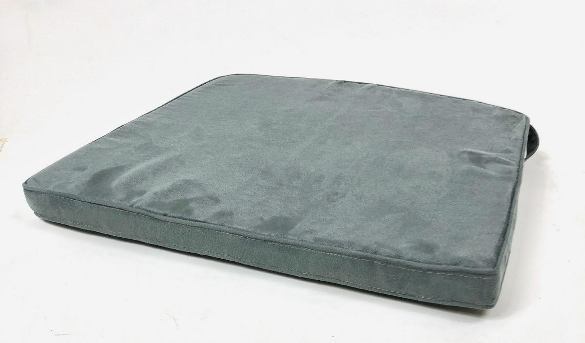 SITZKISSEN Larissa MFg 6 Set - Grau, Textil (42/46/4cm) - Sedex