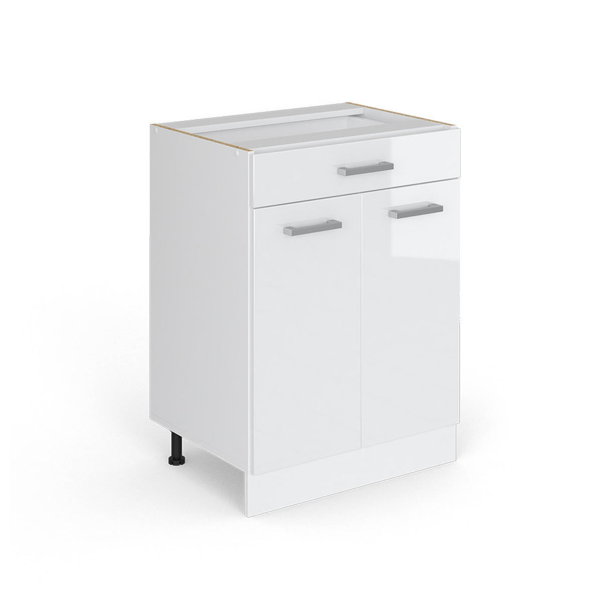 KUCHYŇSKÁ DVÍŘKA R-Line Bílá vysoký lesk - vysoce lesklá bílá, kompozitní dřevo (59.6/70.8/1.6cm) - Vicco