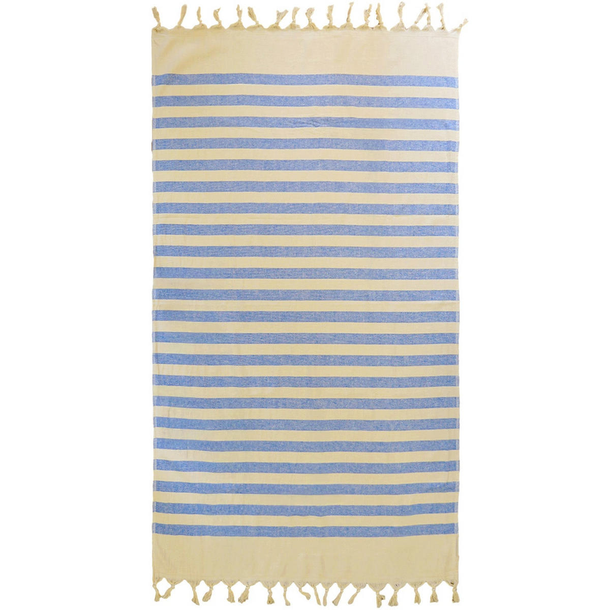 HAMAMTUCH mit Frottee-Fütterung Blau 90x160 340g/m² - Fidji Royal - Blau, Textil (160/90cm) - LE COMPTOIR DE LA PLAGE