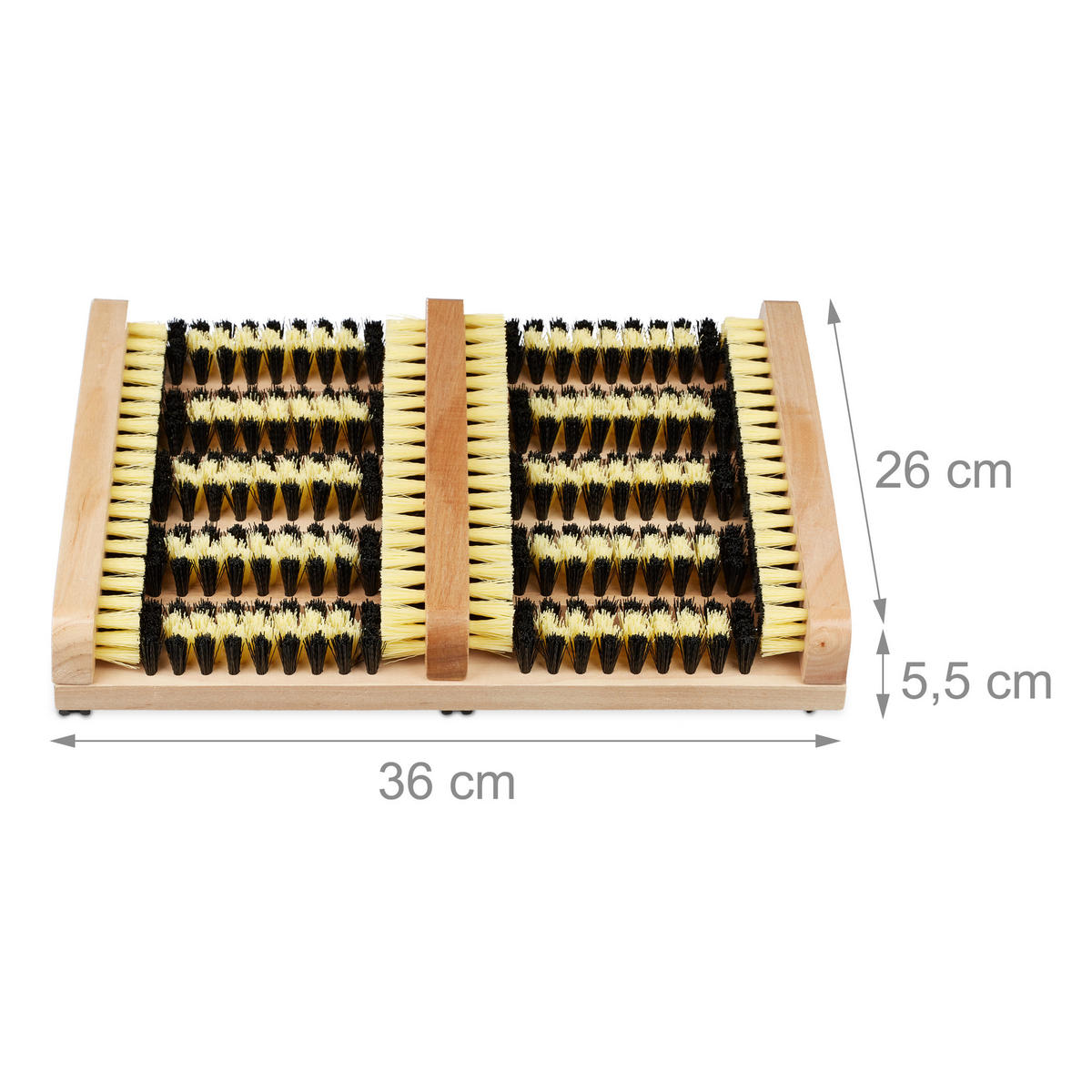 SCHUHABSTREIFER - Multicolor, Holz/Kunststoff (36/26cm) - Relaxdays