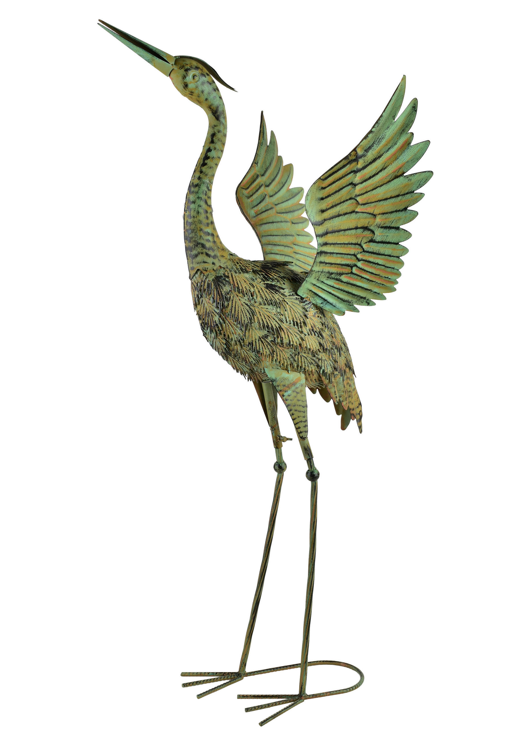 FIGÚRA Cedric zelená 45,5/38/95cm kov - zelená, kov (27/52/57cm) - Mondex