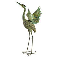 FIGURA Cedric, kov, zelená - zelená barva, kov (27/52/57cm) - Mondex