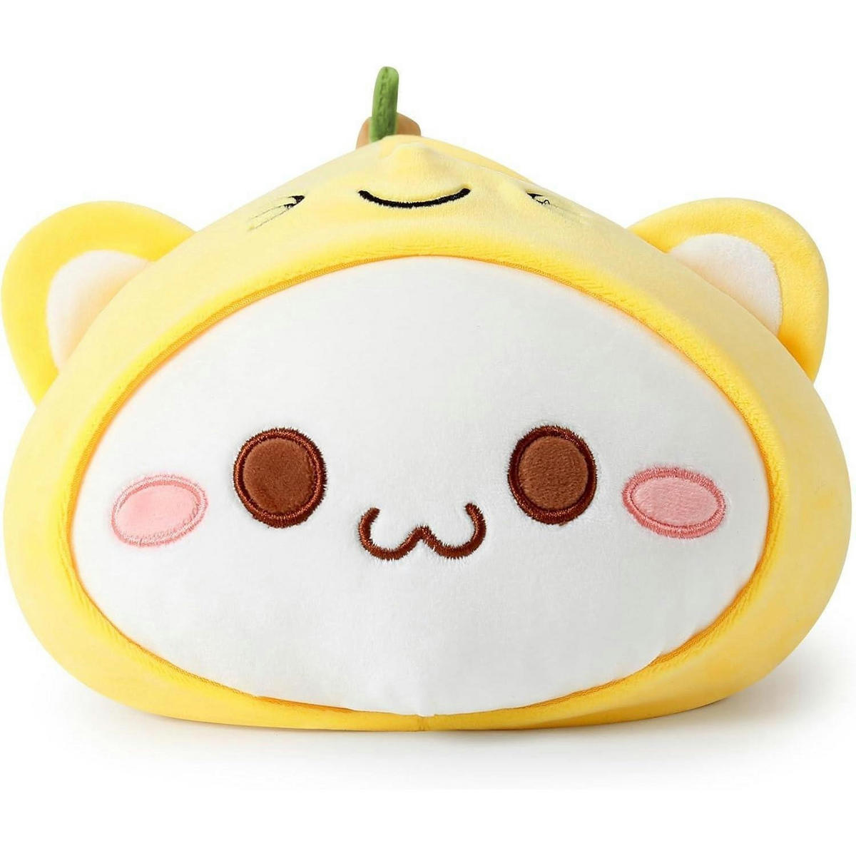 PLÜSCHTIER Katze Banane 30 cm - Gelb, Textil (20/30cm)