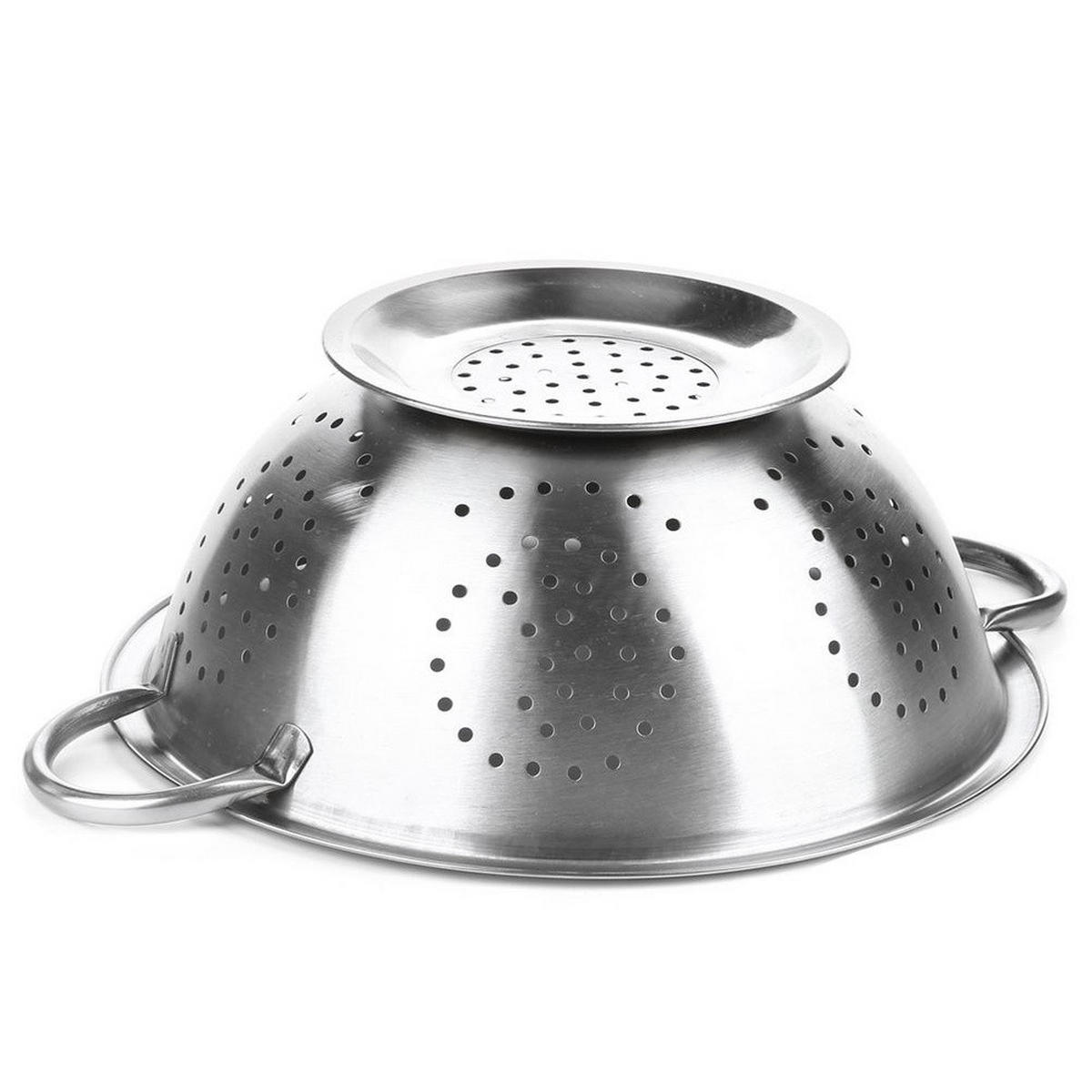 KÜCHENSIEB Silber 28 cm - Silberfarben, Metall (28cm) - Orion 