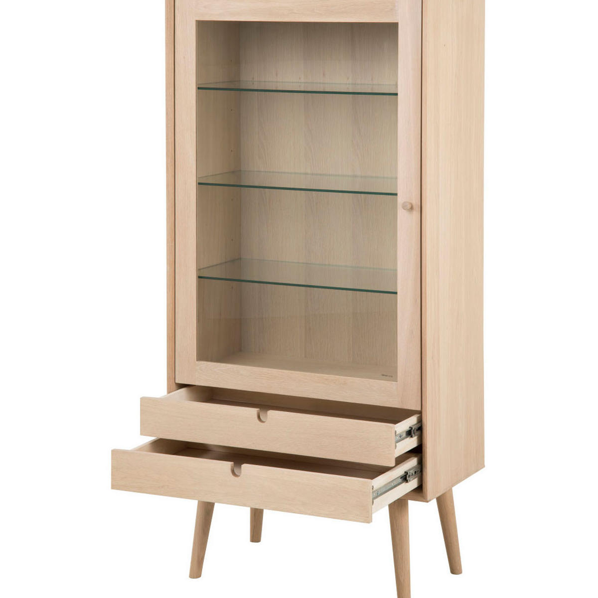 VITRINE Weiß - Weiß, Holz (72/143/36cm) - ebuy24