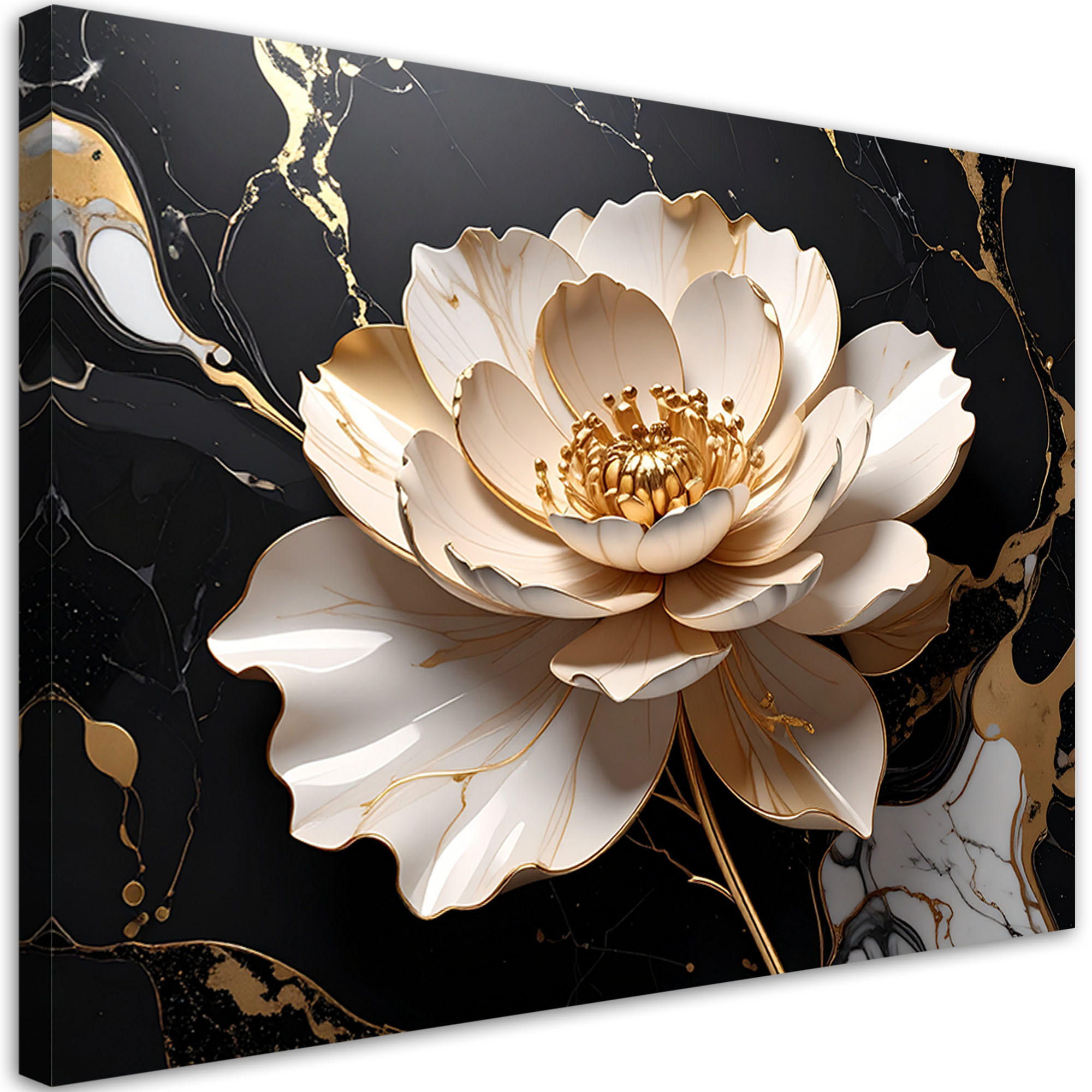 Feeby Wandbild, Schwarz 30x20 cm