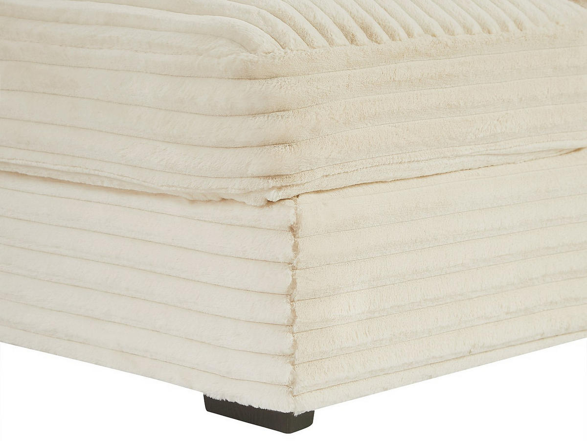 RECAMIERE ohne Schlaffunktion - 1 Person, 2 Personen - Samt, Stoff - Beige - - Beige, Textil (163/95/168cm) - Vente-Unique