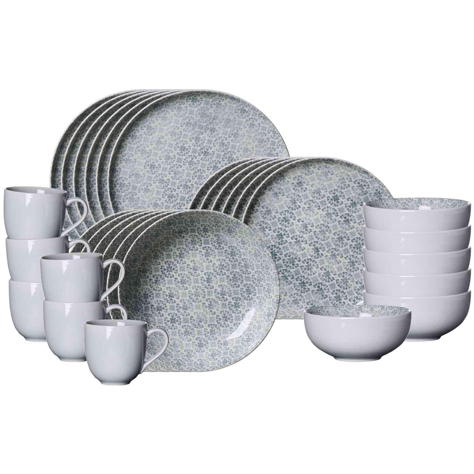 KOMBISERVICE Porto grau 30er Set - Grau, Keramik (1/1/1cm) - Ritzenhoff Breker