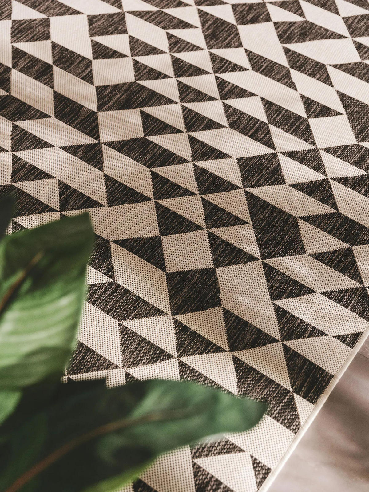 OUTDOORTEPPICH Cleo Schwarz 80x150 cm - Schwarz, Textil (80/150cm) - benuta Nest