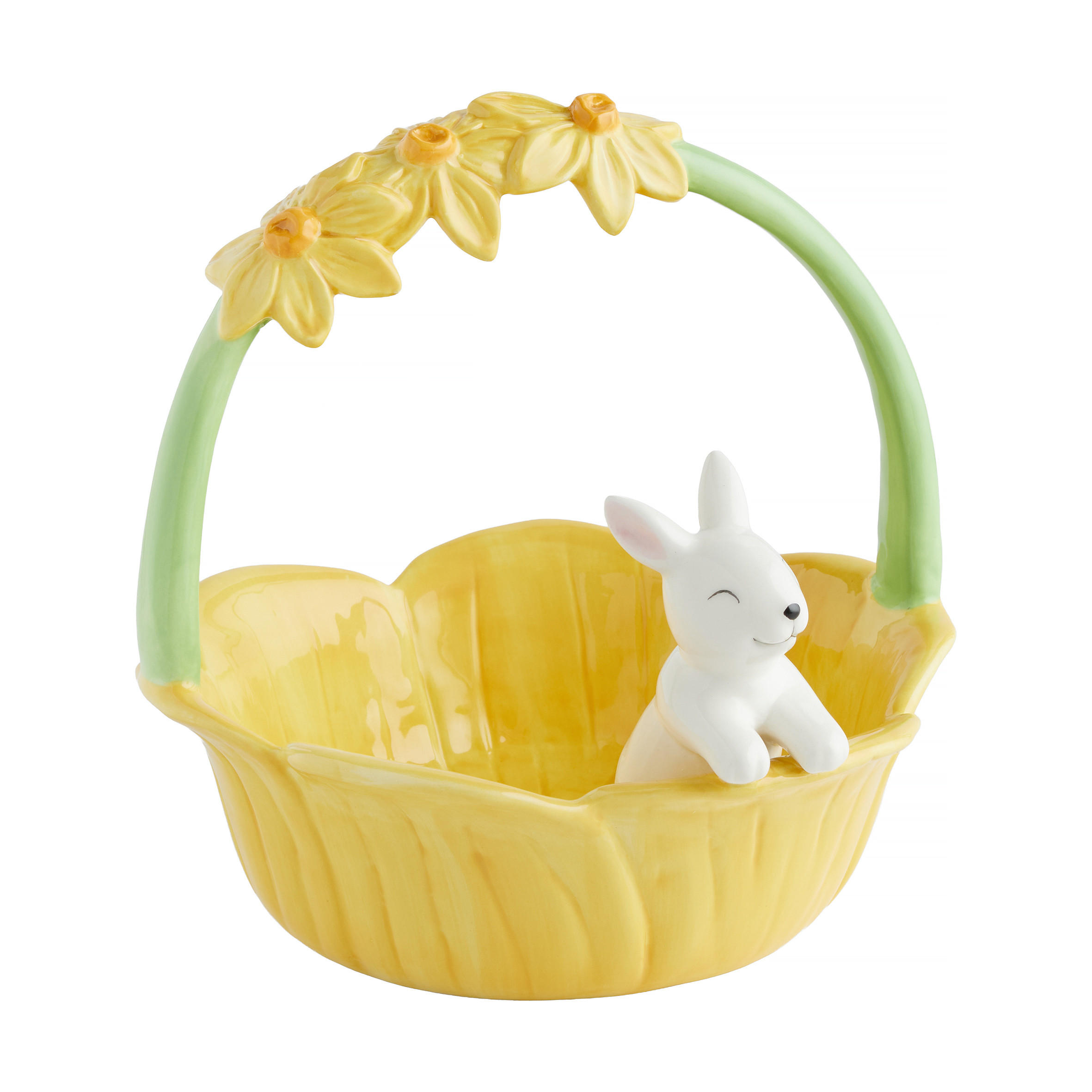 DEKORATIVE SCHALE Daffodeli - Gelb, Keramik (21/21cm) - home&you
