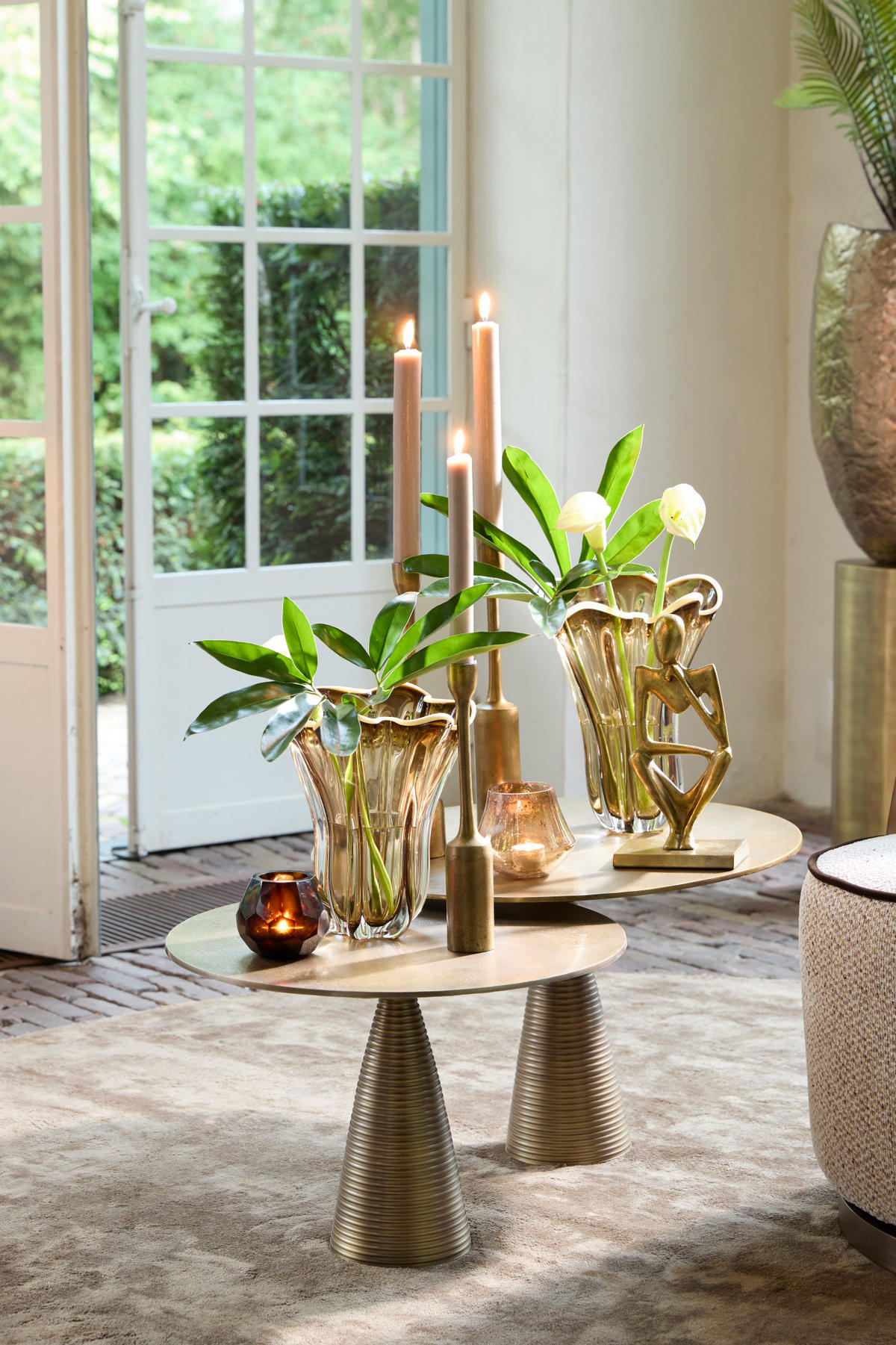 VASE Kazuno Braun Ø22/27 cm - Braun, Glas (22/27cm) - Light & Living