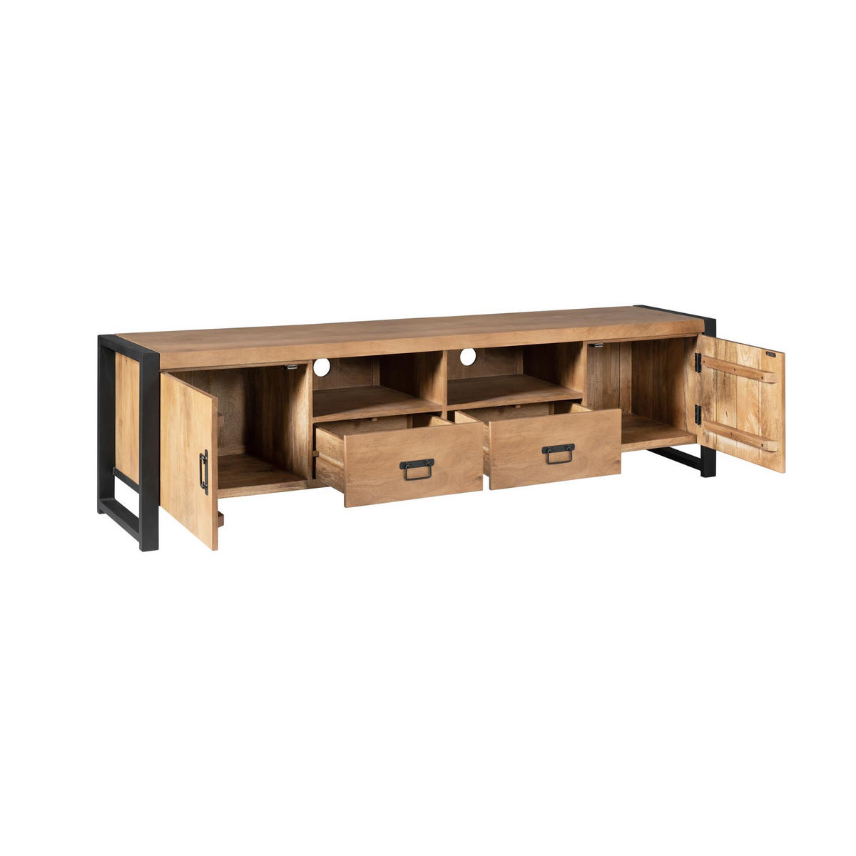 TV-MÖBEL Britt Braun 45/200/55 cm - Braun, Holz (200/55/45cm) - Starfurn