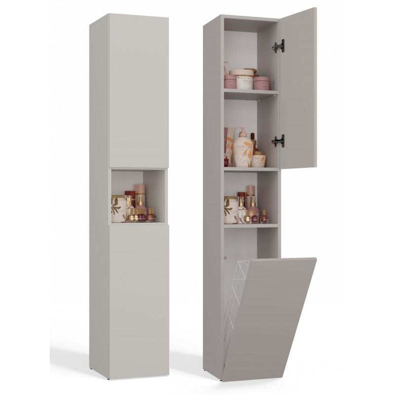 VYSOKÁ SKRÍŇ Kašmír 31/174/30 - kašmírová, kompozitné drevo (31/174/30cm) - RAUMHIRSCH FURNITURE