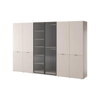 DREHTÜRENSCHRANK ATELIO 303/200/51 cm Modern Kleiderschrank 6-türig Kaschmir - Kaschmir, Holzwerkstoff (303/200/51cm) - MASSENO