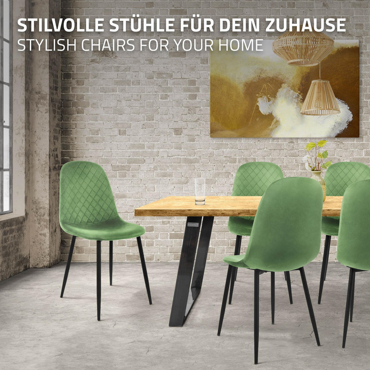 JÍDELNÍ ŽIDLE, sada 4 ks, šalvějový samet - černá/šalvějově zelená, kov/textil (51/89/44cm) - ML-DESIGN