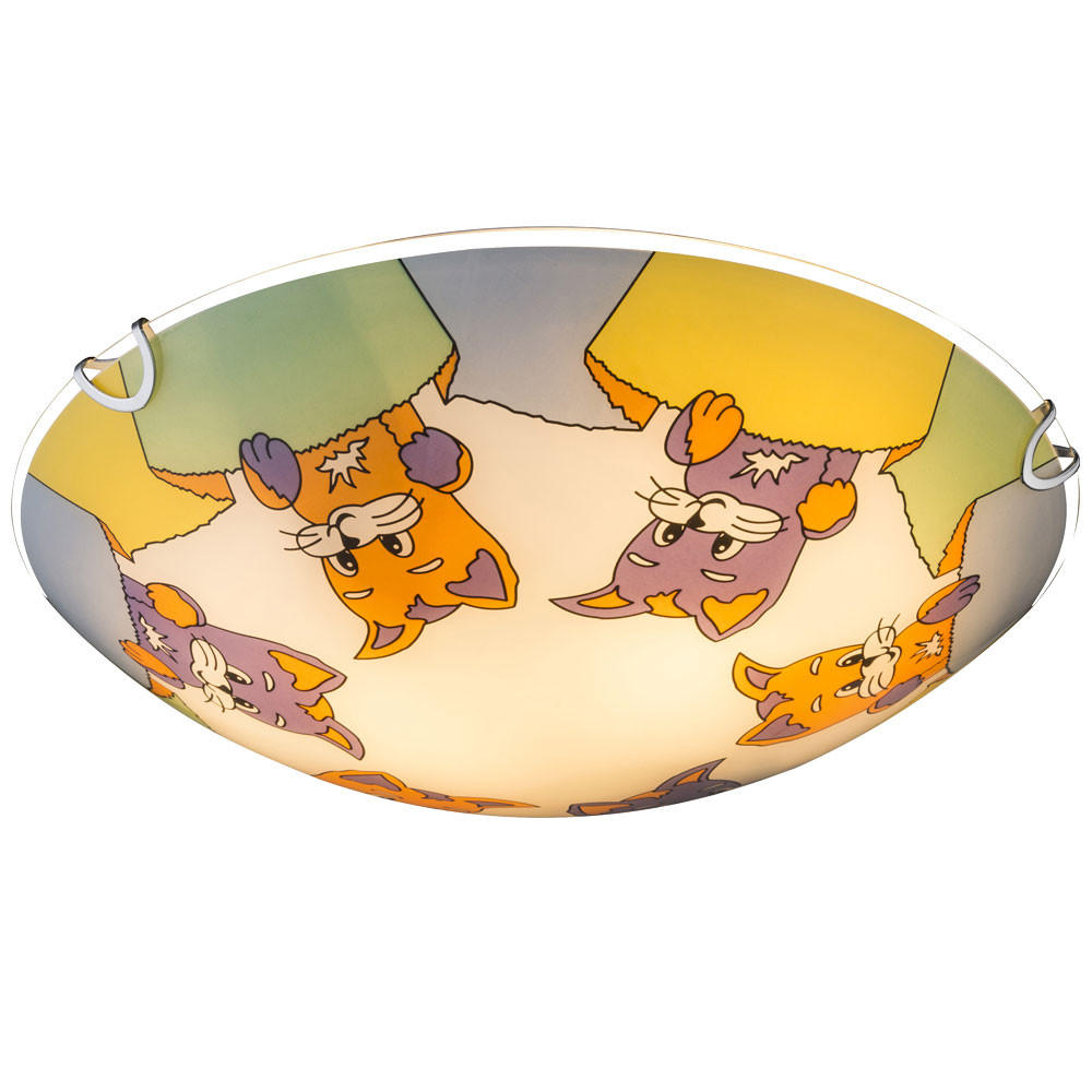 LED DECKENLEUCHTE Metall Bunt KIDDY - Multicolor, Glas (30/30/6.5cm)