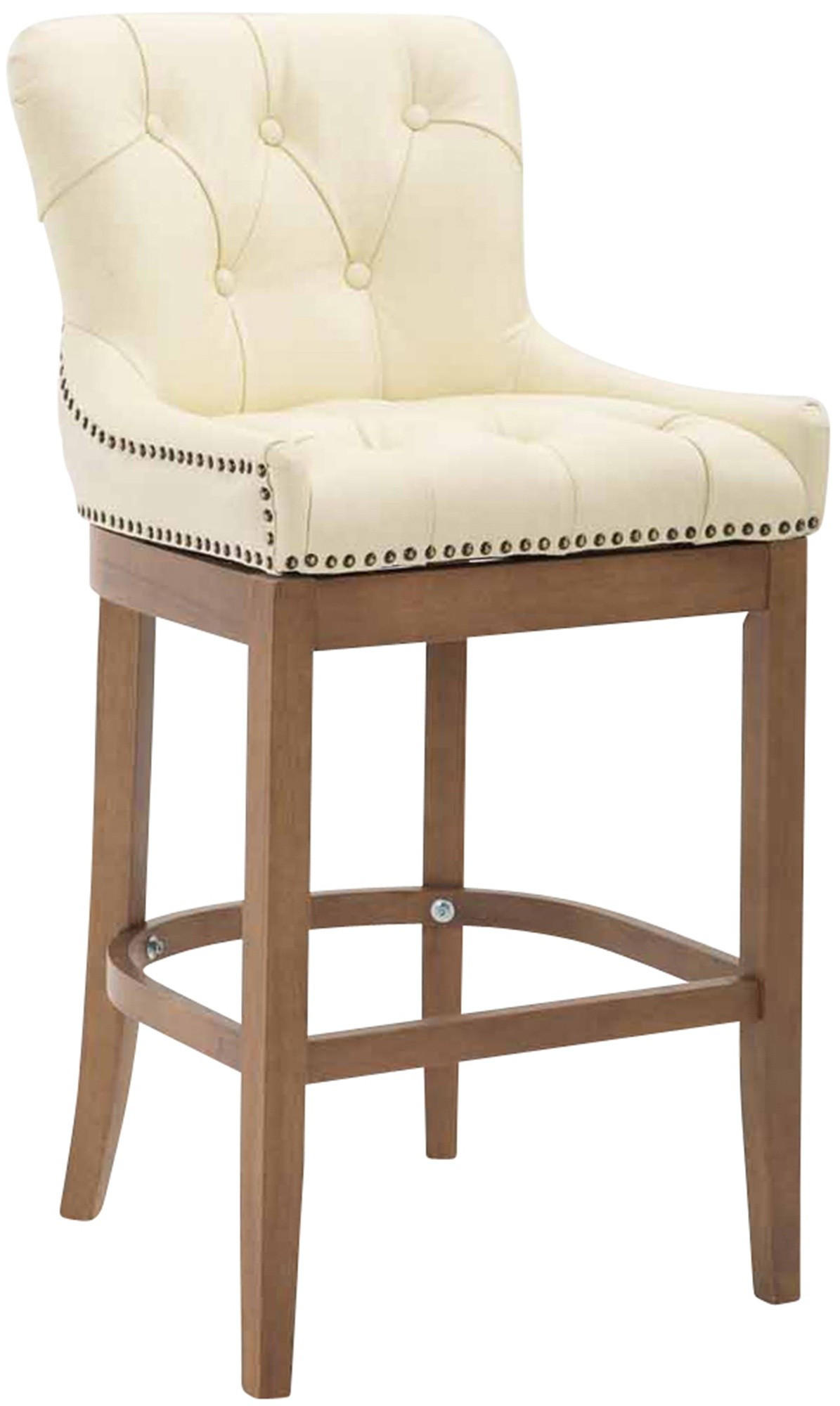 furnicato Barhocker Creme 55x109x57 cm