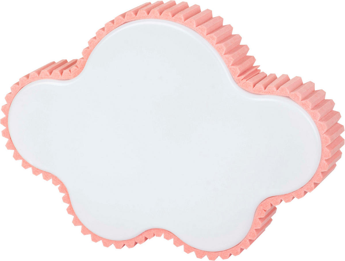 LED-KINDER-DECKENLEUCHTE Wolke Rosa 26 x 36 x 7 cm - Rosa, Kunststoff (26/36/7cm) - Northpoint