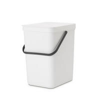 MÜLLEIMER Mit Stay Open Deckel 25 Liter Kunststoff Weiß - Weiß, Kunststoff (26.8/40/34.5cm) - PROREGAL
