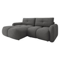 ECKSOFA Sandy - Schwarz/Grau, Holz/Kunststoff (238/165cm) - MIRJAN24